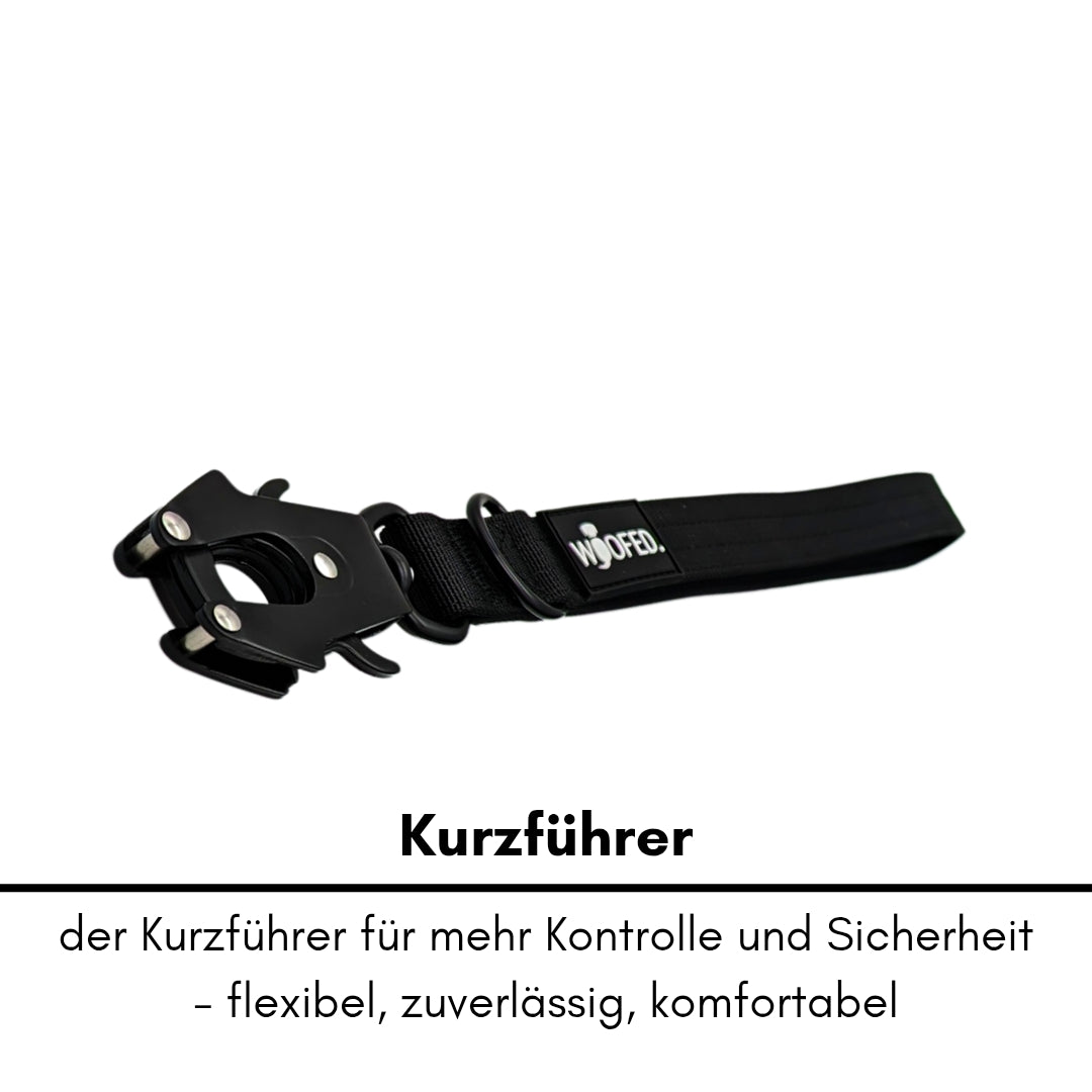 taktische Nylon Führleine Deep Black