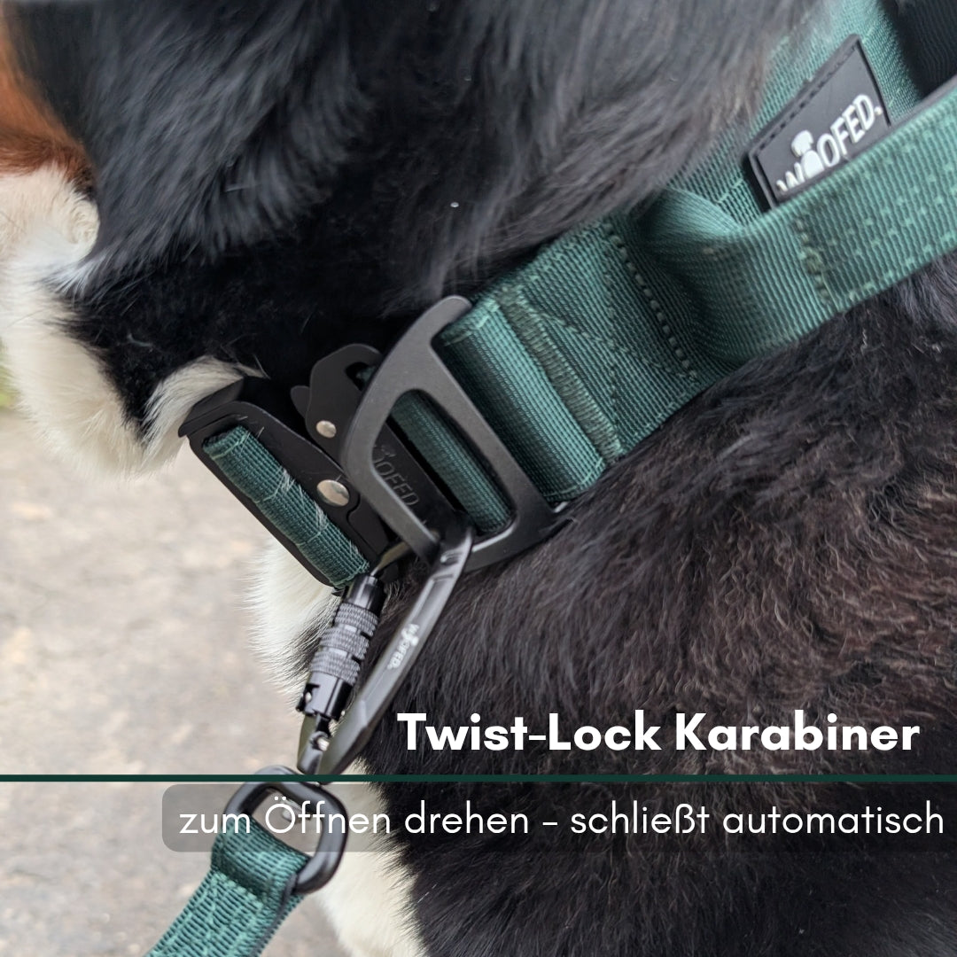 Nylon Pro Führleine Dark Green