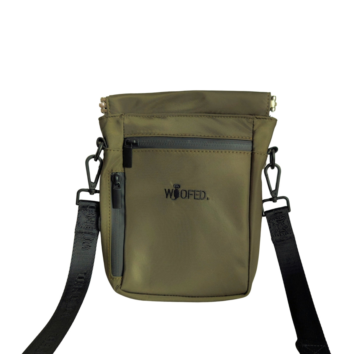 Umhängetasche für Hundehalter Olive