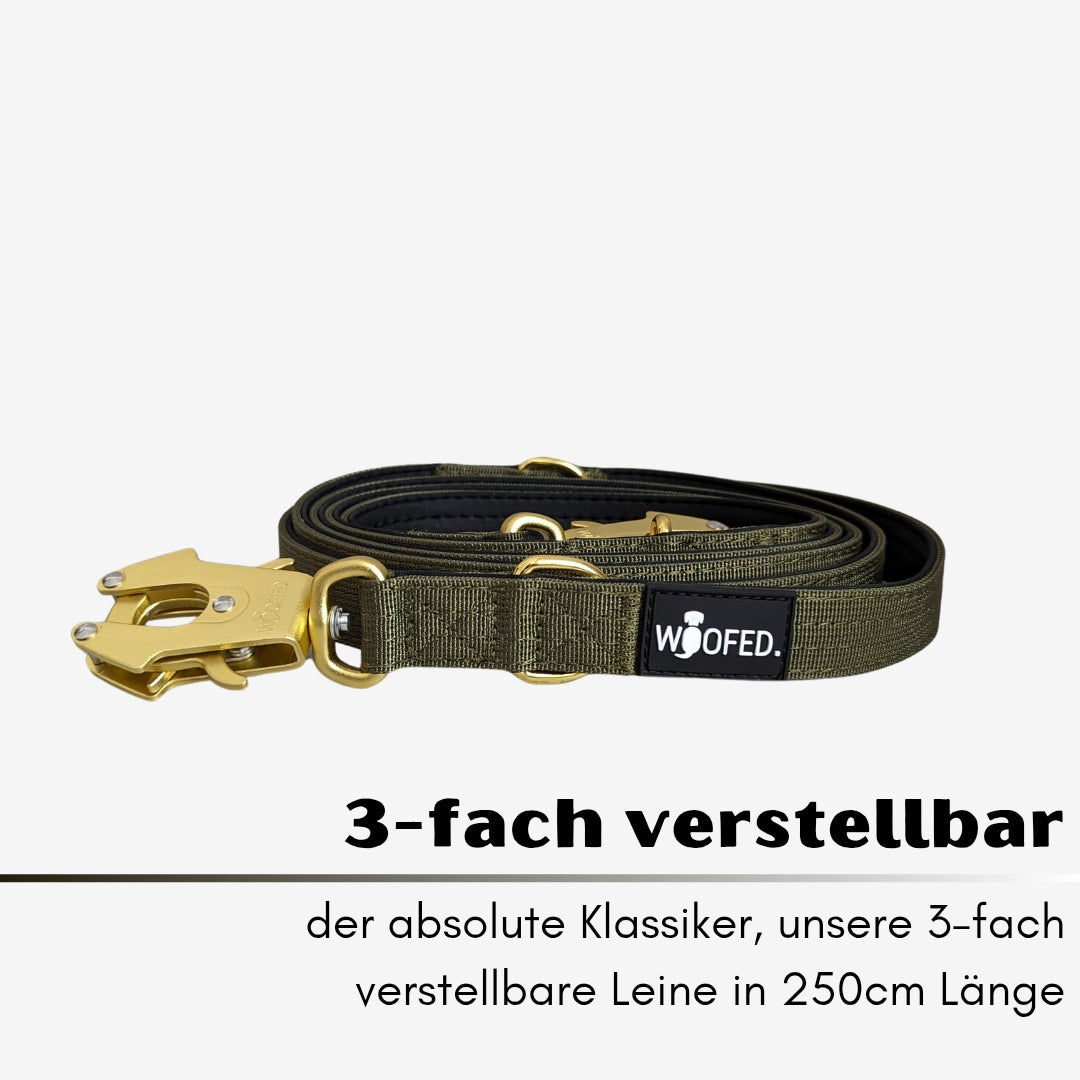 taktische Nylon Führleine Noble Olive