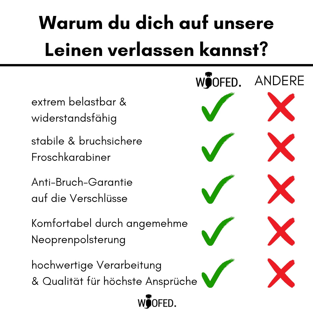 taktische Nylon Führleine Deep Black