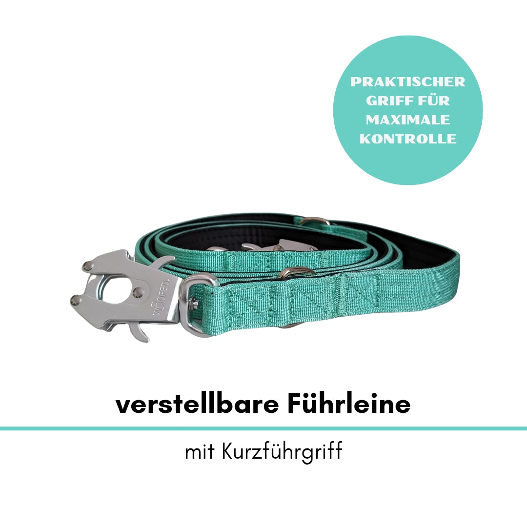 taktische Nylon Führleine Seafoam