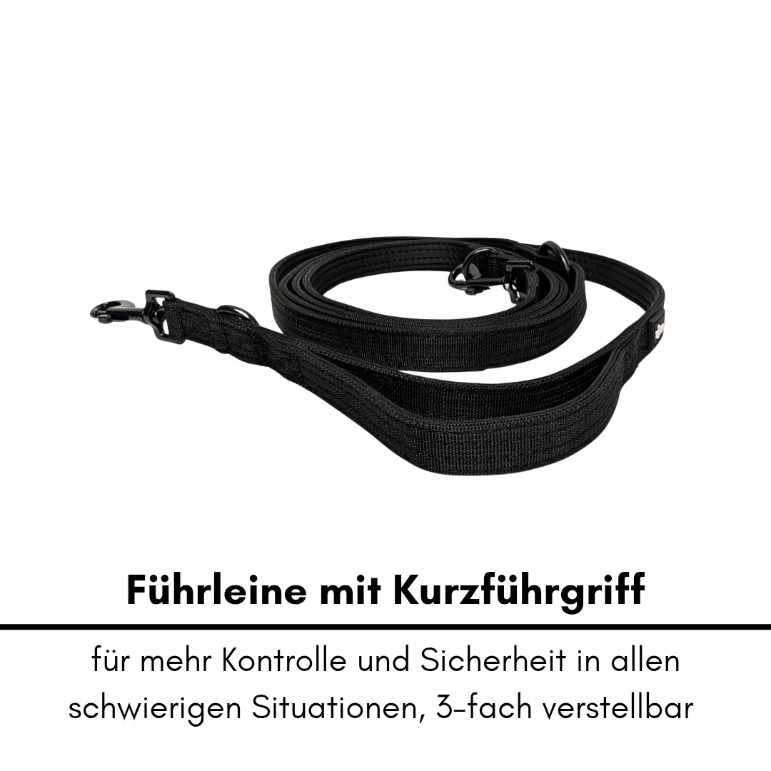 Nylon Classic Führleine Deep Black