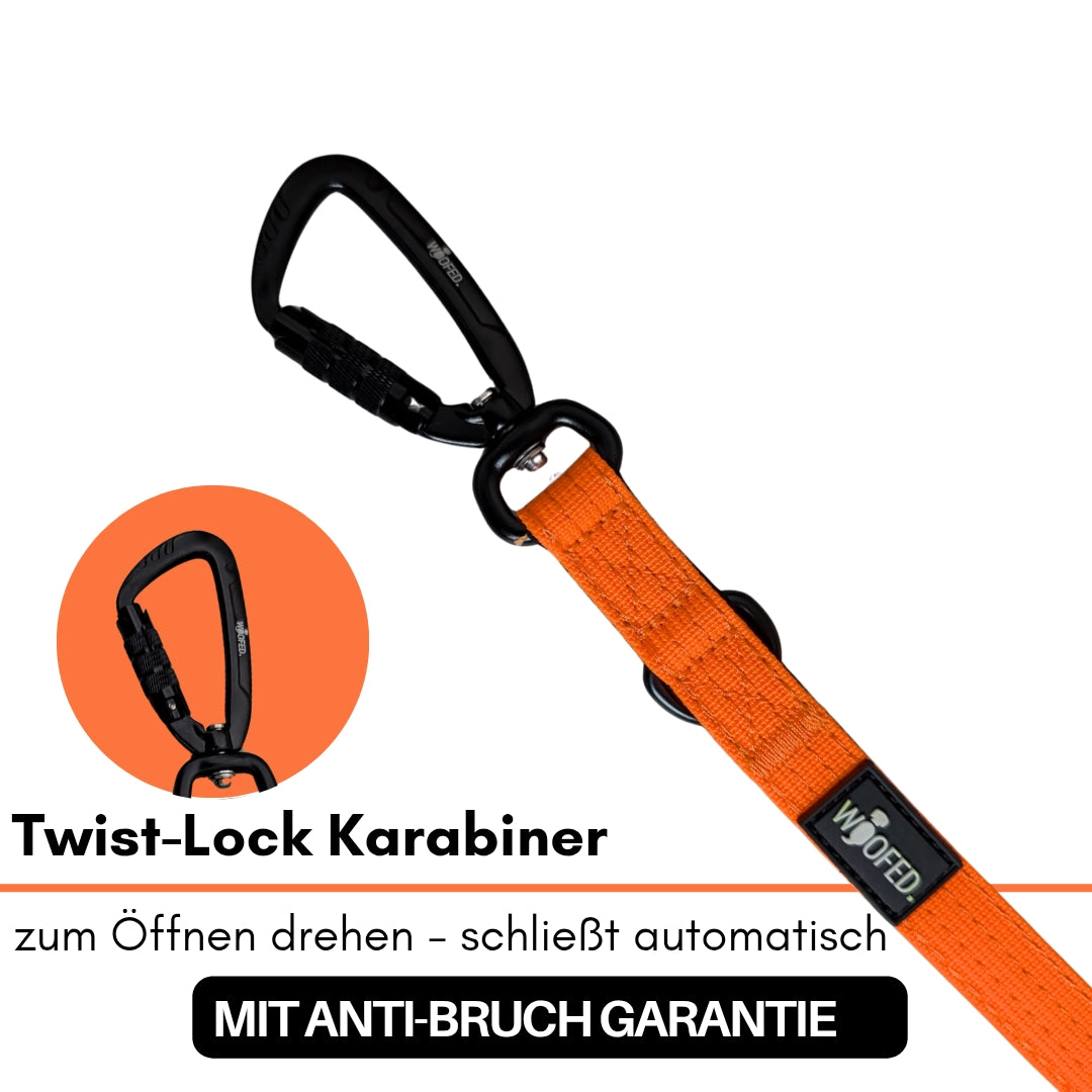 Nylon Pro Führleine Safety Orange