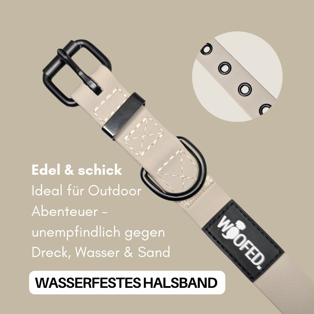 Halsband WOOFLEX® Classic verstellbar Desert Sand