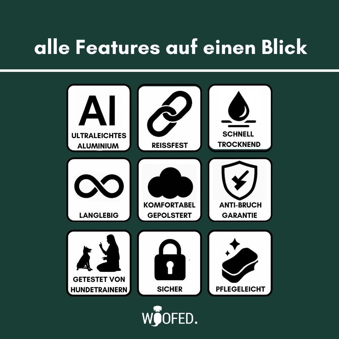 taktisches Nylon Halsband mit Griff Dark Green - ultraleicht