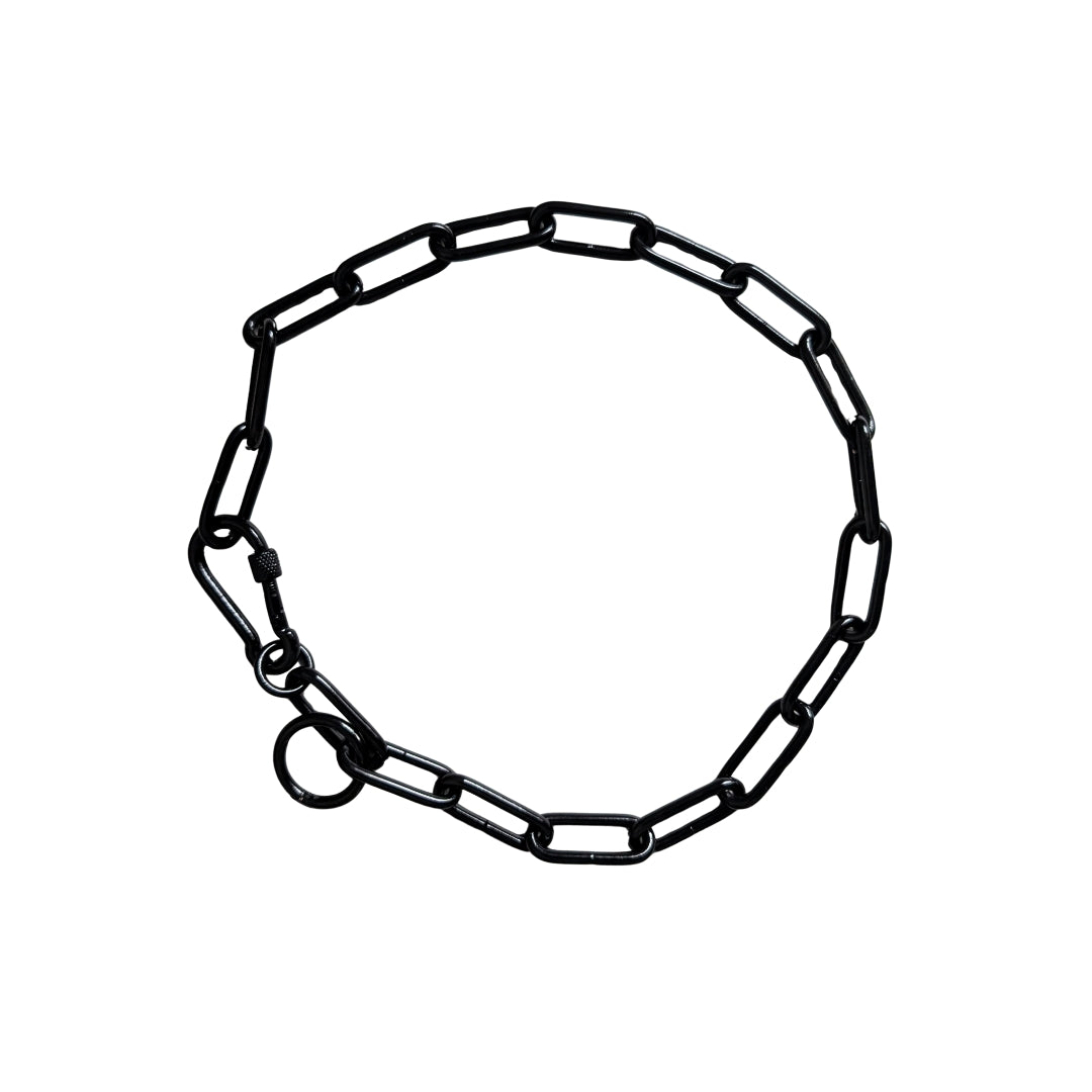 Woofchain Kettenhalsband aus Edelstahl Black