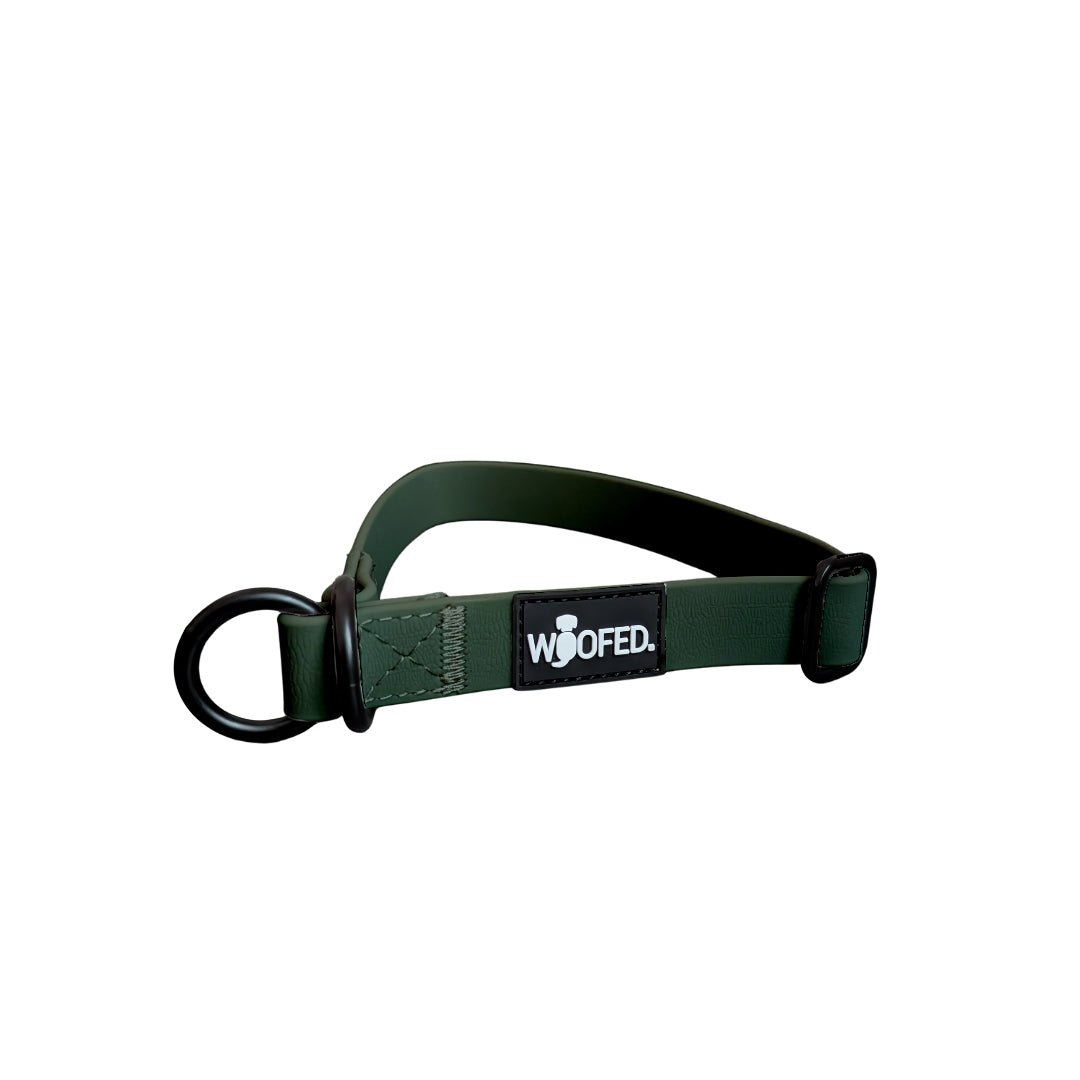Zugstopphalsband WOOFLEX® Hunting Green - WOOFED.